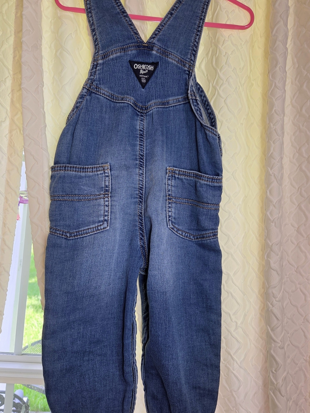 OshKosh B'gosh Blue Denim Kids Overalls Classic Comfy Timeless - Picture 4 of 6